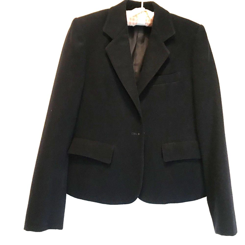 vintage  Evan Picone Petites Collection wool suit jacket size 2 union tag